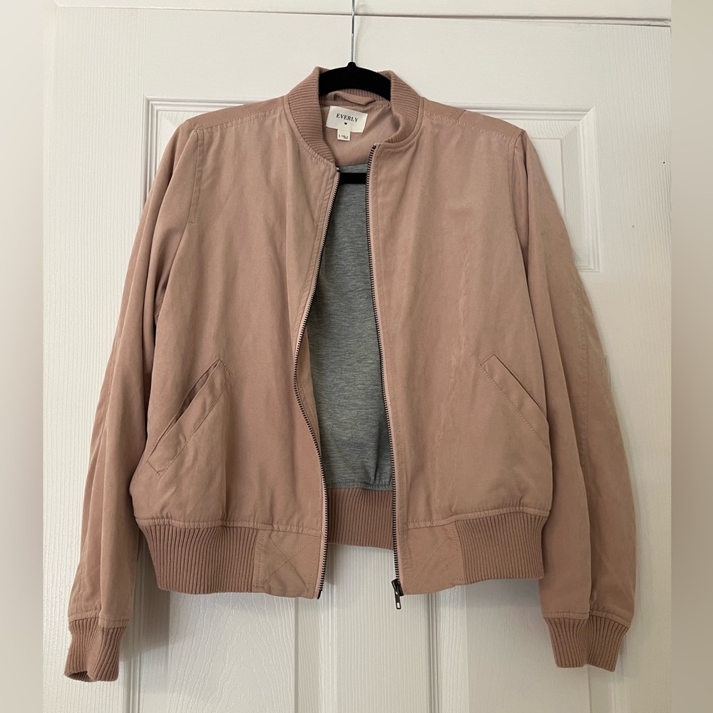 Everly Suede-Feel Bomber Jacket